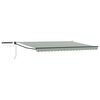 vidaXL Toldo Retr&aacute;til El&eacute;trico Verde, Branco, Antracite 4 &times; 3 m