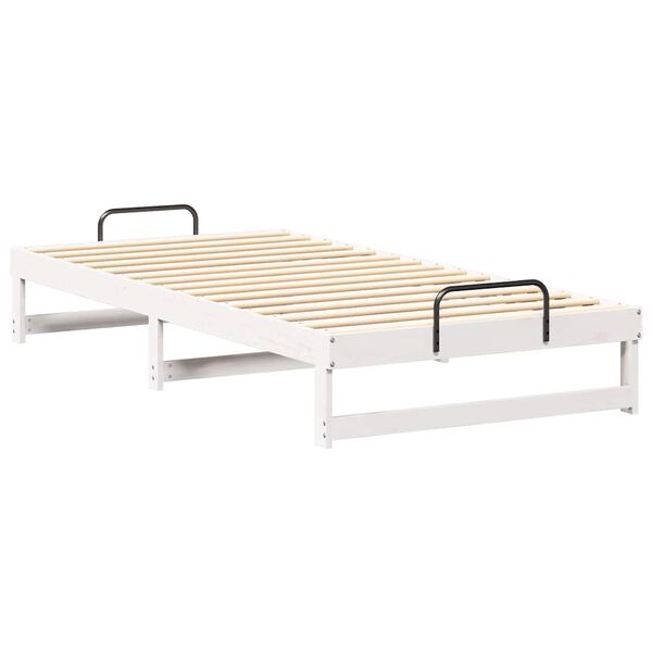 vidaXL Estrutura da Cama Branco 100 x 210 cm
