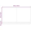 vidaXL Tecido de substitui&ccedil;&atilde;o para toldo Borgonha 380 x 195 cm