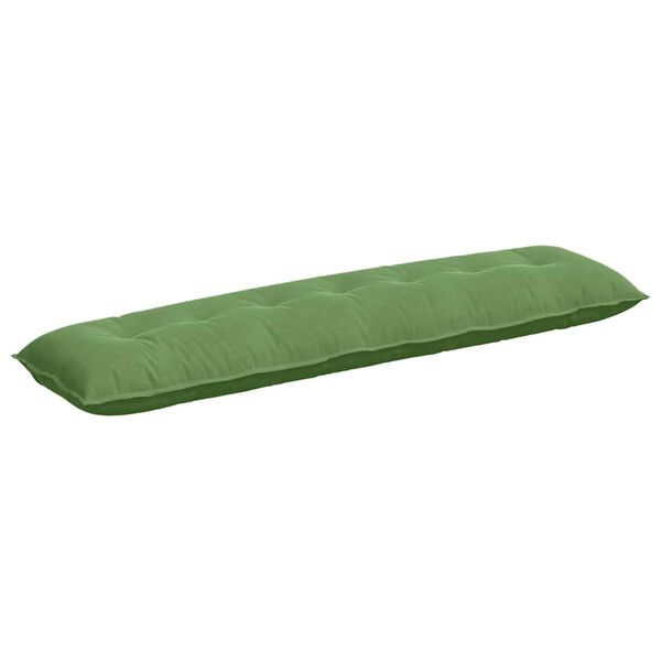 vidaXL Travesseiro para Costas Verde Claro 200 x 50 cm