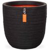 Capi Vaso oval Nature Row 43x41 cm preto KBLRO933