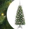 vidaXL &Aacute;rvore de Natal Artificial com 150 LEDs Verde 120 cm PE e PVC