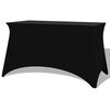 vidaXL Capa extens&iacute;vel para mesa 2 pcs 243x76x74 cm preto