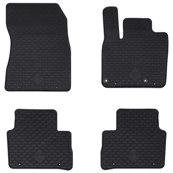 vidaXL Tapete de carro 4 pcs Preto compat&iacute;vel com Nissan QASHQAI TPE