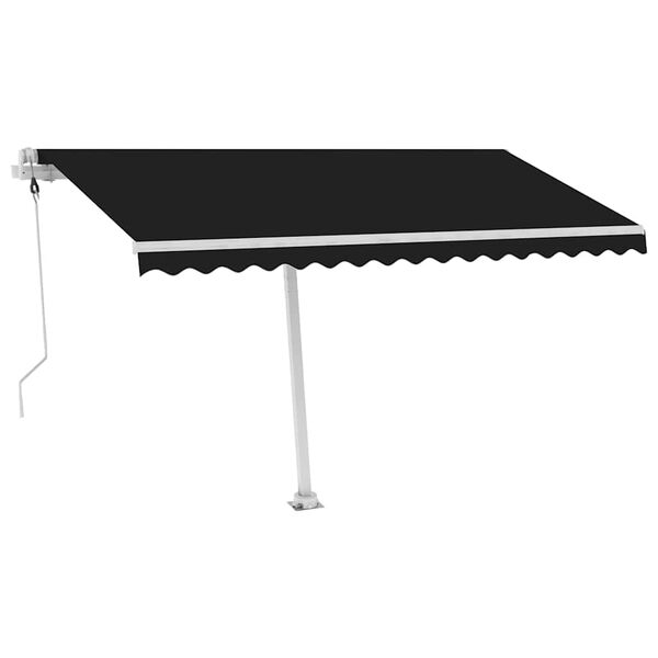 vidaXL Toldo autom&aacute;tico independente 450x300 cm antracite