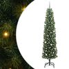 vidaXL &Aacute;rvore de Natal Artificial Verde 240 cm PVC e A&ccedil;o e Pl&aacute;stico