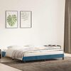 vidaXL Estrutura de cama sem colchão 180x210 cm veludo azul-escuro