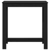 vidaXL Mesa de bar Carvalho Preto 102 x 50 x 103,5 cm