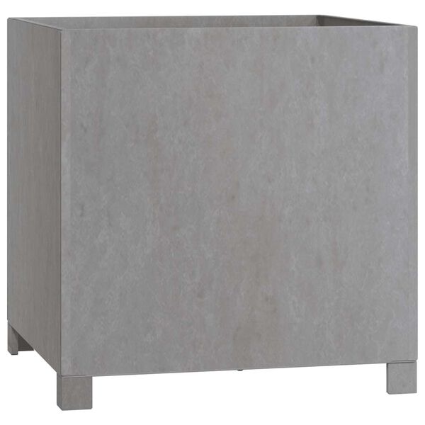 vidaXL Vaso/floreira com pernas 50x50x50 cm a&ccedil;o corten cor enferrujado