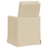 vidaXL Cadeiras de Jantar 2 pcs Creme 57 x 67 x 98 cm tecido