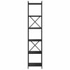 vidaXL Estante Carvalho Preto 40 x 30 x 189,5 cm Madeira processada