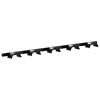 vidaXL Suporte de brida para 5 bridas ferro preto