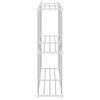 vidaXL Prateleira tubular Branco 86 x 27 x 90 cm Alum&iacute;nio