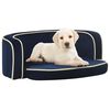 vidaXL Sof&aacute; p/ c&atilde;es dobr&aacute;vel 73x67x26 cm almofad&atilde;o de pel&uacute;cia azul