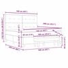 vidaXL Cama Box com colch&atilde;o Cinzento-acastanhado 160 x 200 cm tecido