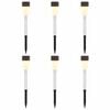 vidaXL Luzes Solares para Exterior com Pino de Aterragem 6 pcs 29,5 cm