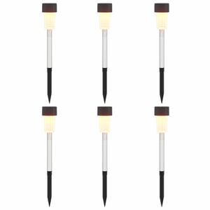 vidaXL Luzes Solares para Exterior com Pino de Aterragem 6 pcs 29,5 cm