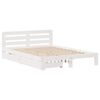 vidaXL Cama sem colch&atilde;o 160x200 cm madeira de pinho maci&ccedil;a branco