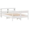 vidaXL Cama sem colch&atilde;o 135x190 cm madeira de pinho maci&ccedil;a branco