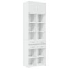 vidaXL Arm&aacute;rio de arruma&ccedil;&atilde;o 70x42,5x225 cm derivados de madeira branco
