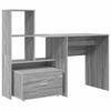 vidaXL Mesa Cinza Sonoma Derivados de Madeira 131,5 x 50 x 106,5 cm