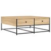 vidaXL Mesa de centro 100x99x40 cm derivados madeira carvalho sonoma