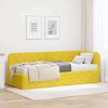 vidaXL Estrutura de Cama de Canto Amarelo 80 x 200 cm Veludo