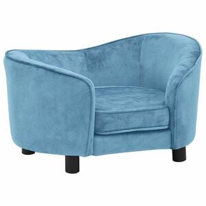 vidaXL Sof&aacute; para c&atilde;es 69x49x40 cm pel&uacute;cia turquesa