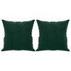 vidaXL Almofadas decorativas 2 pcs 40x40 cm veludo verde-escuro