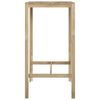 vidaXL Mesa de bar 60x60x110 cm madeira de pinho impregnada