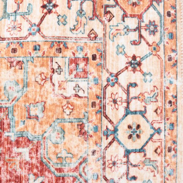 vidaXL Tapete estampado lav&aacute;vel poli&eacute;ster 160x230 cm multicor