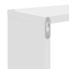 vidaXL Prateleiras parede forma de cubo 2pcs 26x15x26 cm branco brilh.