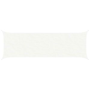 vidaXL Vela de sombra solar Branco 6 x 2 m 100% Poli&eacute;ster Oxford