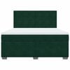 vidaXL Cama com molas/colch&atilde;o 180x200 cm veludo verde-escuro