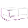 vidaXL Mesa de centro 90x50x36,5 cm derivados de madeira branco