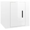 vidaXL M&oacute;vel de TV de parede 40x34,5x40 cm branco brilhante
