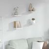 vidaXL Prateleira de Parede 4 pcs M&aacute;rmore Branco 23 x 23,5 x 4 cm