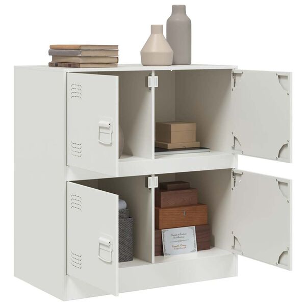 vidaXL Aparador 67x39x73 cm a&ccedil;o branco