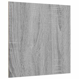 vidaXL Pain&eacute;is de Decora&ccedil;&atilde;o 12 unid. Cinza Sonoma 30 x 30 x 0,27 cm
