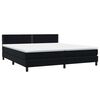 vidaXL Cama box spring c/ colch&atilde;o e LED 180x220 cm veludo preto