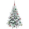 vidaXL &Aacute;rvore de Natal Artificial com 150 LEDs Branco 150 cm PE e PVC