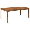 vidaXL Mesa de Jantar de Jardim Natural 196 x 100,5 x 75 cm