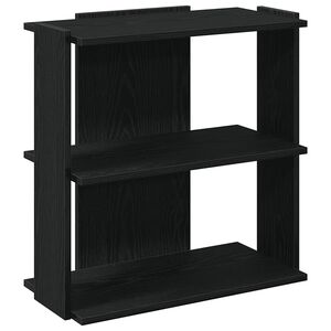 vidaXL Estante c/ 3 prateleiras 60x30x60 cm derivados de madeira preto