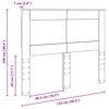 vidaXL Cabeceira Carvalho Artesanal 120 cm Madeira processada