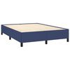 vidaXL Estrutura de cama sem colchão 140x190 cm tecido azul