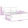 vidaXL Estrutura da Cama com cabeceira Sonoma cinza 180 x 200 cm
