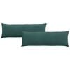 vidaXL Travesseiros de Sof&aacute; 2 pcs Verde Escuro 120 x 40 cm