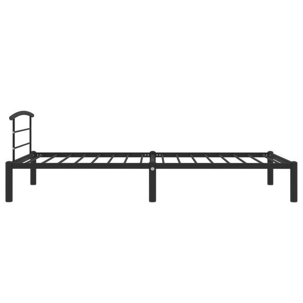 vidaXL Estrutura de cama 90x200 cm metal preto
