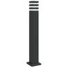 vidaXL Candeeiro de ch&atilde;o para exterior 80 cm alum&iacute;nio preto