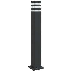 vidaXL Candeeiro de ch&atilde;o para exterior 80 cm alum&iacute;nio preto